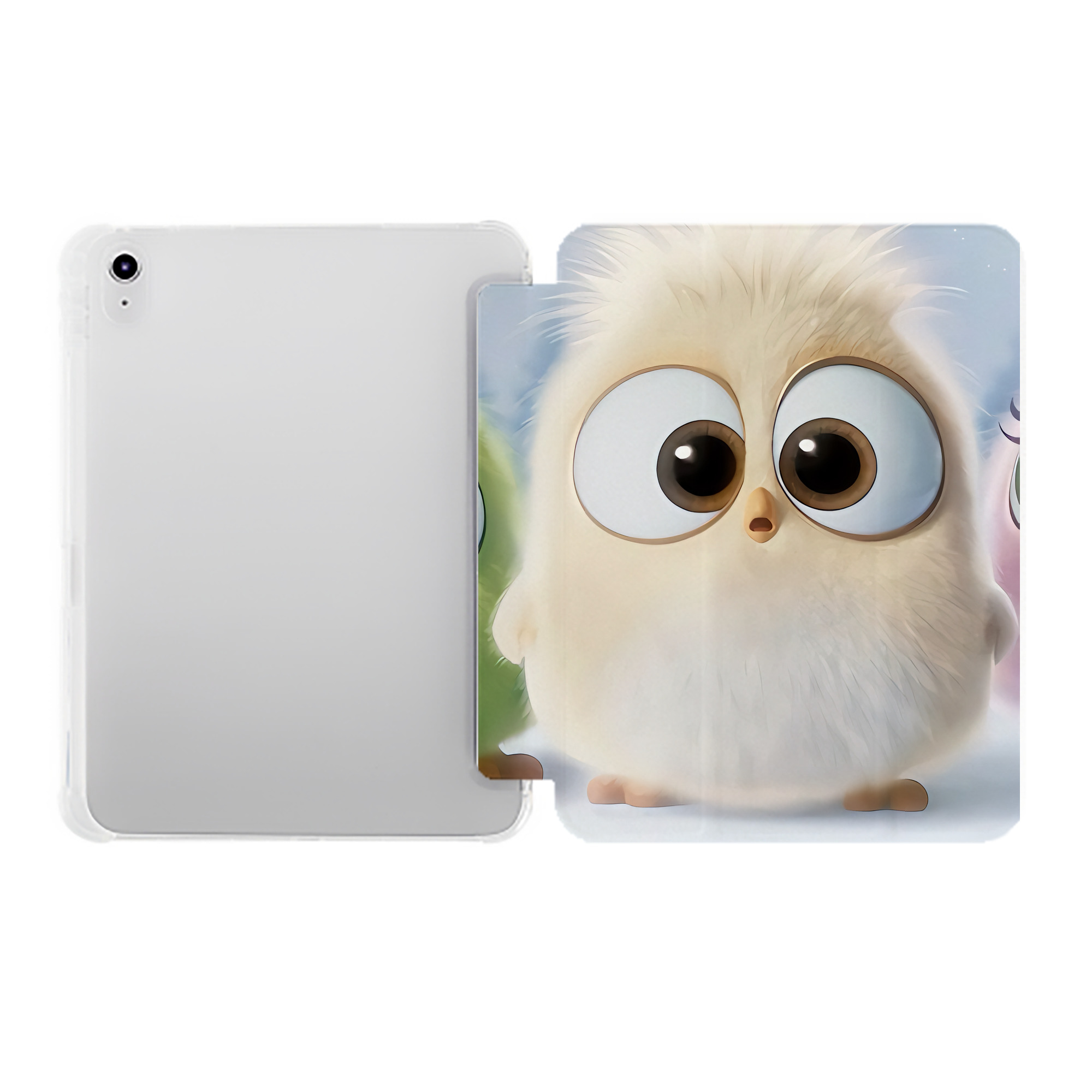 （画像用） Angry Birds アングリーバード IPad ケース ペン収納付き 三つ折りスタンド PUレザー×シリコン 対応機種9.5/10.5/10.9インチ